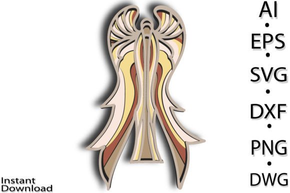 3D Angel Multilayer SVG Lasercut Review