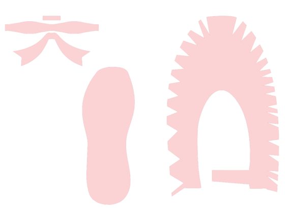 3D Ballet Shoe SVG Shape for Polished Content Publishing