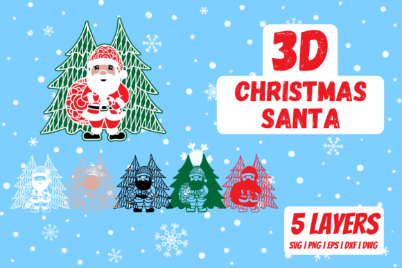 3D Christmas Santa 3D SVG Review