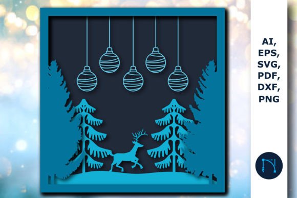 3D Christmas Shadow Box SVG Cut File Review for Real Projects