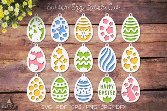 3D Easter Egg Graphics for Creative Crafts and Website Design
