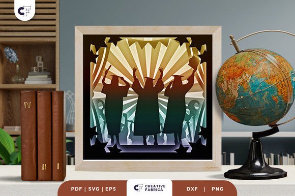 3D SVG Graduation Day Celebration Design Review