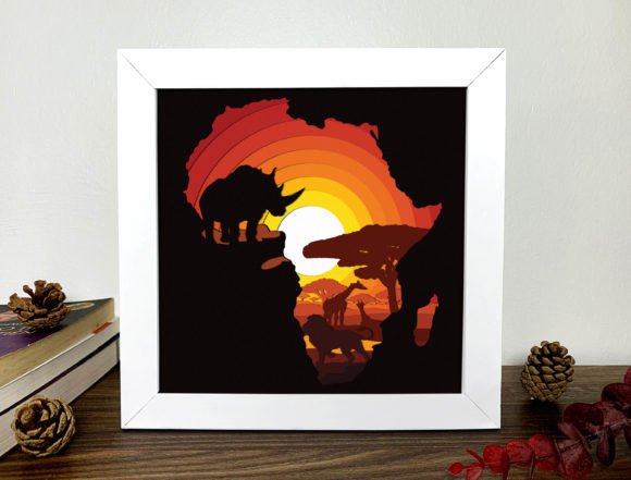 Africa Shadow Box 3D SVG Review for Real-World Crafting