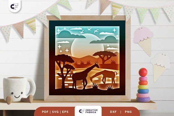 African Savanna 3D SVG: A Design Asset for Global-Themed Content