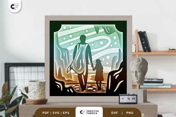 Dad Superhero 3D SVG for Father’s Day Creations