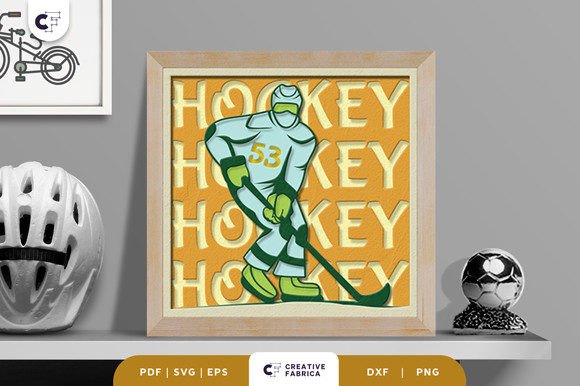 Field Hockey 3D SVG for Lifestyle And Hobbies Projects