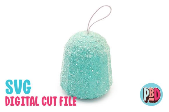 Gumdrop Ornament 3D SVG for Festive Branding