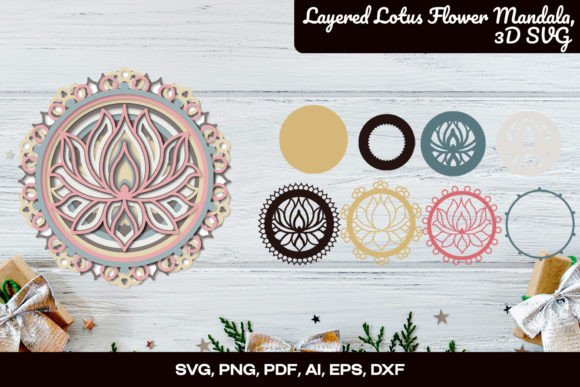 Layered Lotus Flower Mandala 3D SVG Review