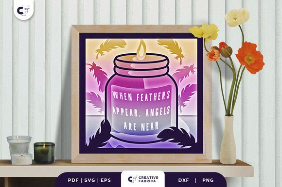 Memorial Candle 3D SVG for Handmade Creations