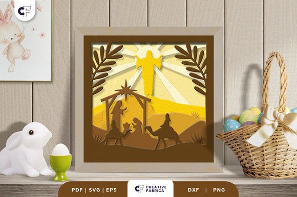 Resurrection Easter Day 3D Shadowbox Design Review