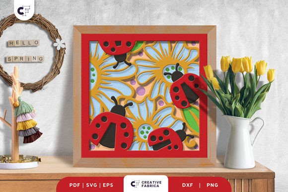 Spring Bug Garden 3D SVG: A Vibrant Addition to Seasonal Branding