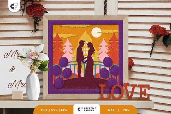 Sunset Wedding 3D SVG for Table Decorations – A Designer’s Perspective