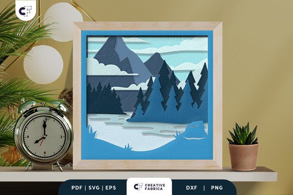 Wet Woodland 3D Shadow Box: A Travel SVG Review