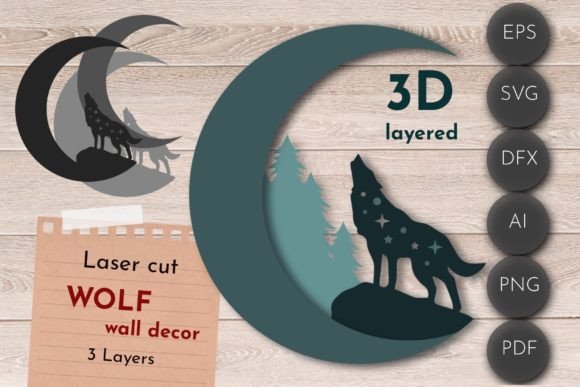 Wolf 3D Layered Wall Art Review for Laser Cutting & Wall Decor Projects